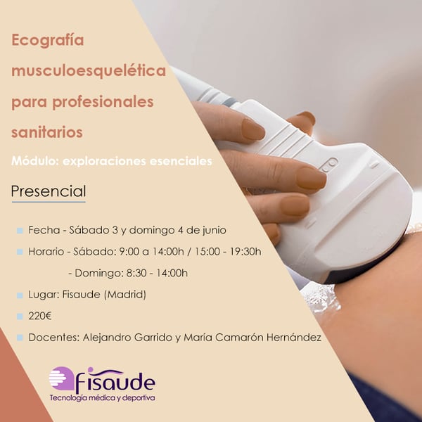 ECOGRAFIA MUSCULOESQUELÉTICA PARA PROFISSIONAIS SANITÁRIOS: EXPLORAÇÕES ESSENCIAIS - PRESENCIAL 3 E 4 JUNHO 2023
